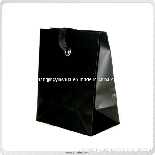 Black Elegant Design Promotion Paper Shopping Bag